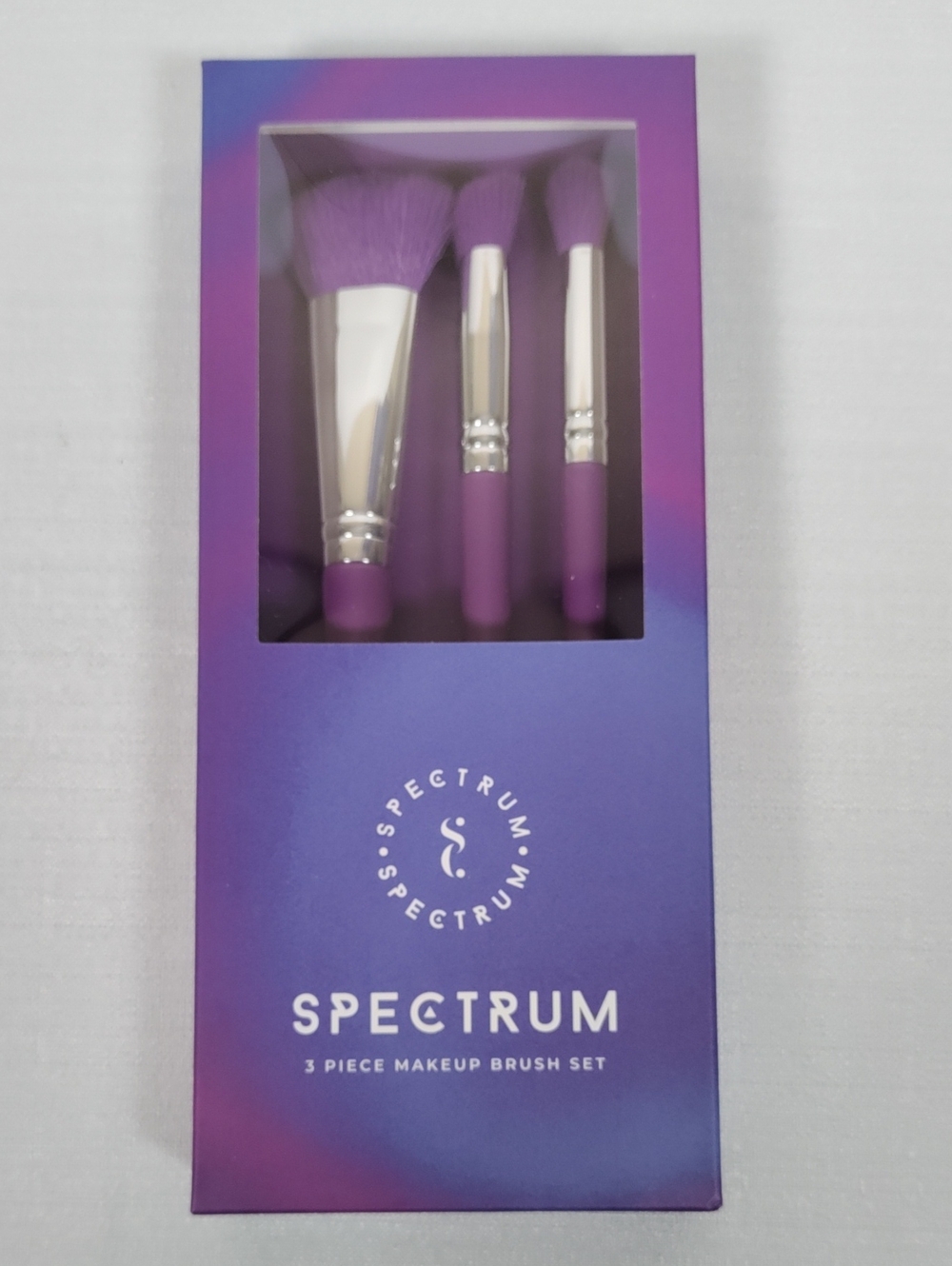 J096 Spectrum Purple 3-Piece Makeup Brush Set
